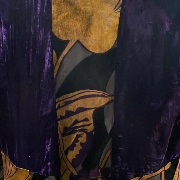 Chicos burnout velvet Kimono ; midnight violet - Picture 8 of 9